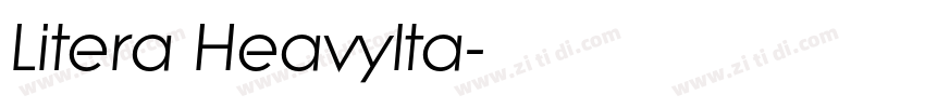 Litera HeavyIta字体转换